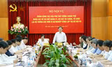 Phó Thủ tướng Vương Đình Huệ và Đoàn công tác làm việc với Bộ Nội vụ.