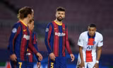 Barca thảm bại, Griezmann và Pique chửi nhau ngay trên sân