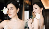 'Nhàn Phi' Xa Thi Mạn diện váy bó sát, lộ lưng trần quyến rũ khó tin ở tuổi 45