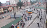 Đường Trường Chinh mở rộng bị nắn cong nhìn từ trên cao. Ảnh: Thanh Niên