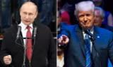Tổng thống Nga Vladimir Putin (trái) và Tổng thống Mỹ Donald Trump. (Ảnh: Telegraph)