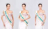 Miss International 2024 Thanh Thủy ở vị trí trung tâm bên cạnh các Hoa hậu thuộc Big 5