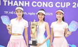 Top 3 Hoa hậu Việt Nam 2024 khoe sắc vóc trong Lễ khai mạc Giải Vô địch Pickleball 2025