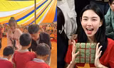 Hoa hậu Thùy Tiên đón năm mới ý nghĩa cùng Quang Linh Vlogs và Team châu Phi