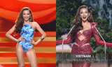 Bán kết Miss Grand International 2021: Thùy Tiên catwalk tự tin, hô tên vô cùng ấn tượng