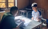 Đối tượng Nguyễn Hữu Đạt khai nhận tại cơ quan công an. Ảnh: H.T