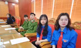 Tuổi trẻ xứ Lạng hào hứng tham gia Hội nghị đối thoại .Ảnh: Duy Chiến 