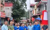 Xây dựng tuyến phố văn minh. Ảnh: Duy Chiến 