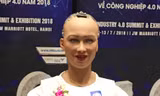 Robot công dân đầu tiên - Sophia xuất hiện sáng nay tại Hà Nội