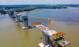 Cầu lớn nhất đường Vành đai 3 nối TPHCM với Đồng Nai dần rõ hình hài