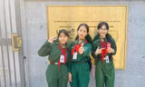 3 nữ sinh vùng đất Mũi Cà Mau dự liên hoan Chiến sĩ nhỏ Điện Biên