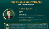 Giảng viên trẻ duy nhất thuộc khối trường Kỹ thuật nhận Giải thưởng 'Khuê Văn Các'