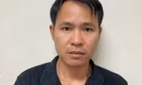 Đối tượng Dũng tại Cơ quan Công an.