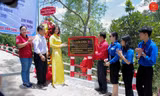Khánh thành cầu “Giải Phóng” tại Hậu Giang do trường ĐH Văn Lang trao tặng. 