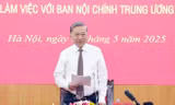 Tổng Bí thư Tô Lâm chủ trì làm việc với Ban Nội chính Trung ương 