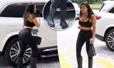 ‘Bản sao Kim Kardashian’ diện bra sexy, không hẹn hò Kanye West vẫn dính nhau như sam