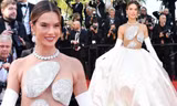 Alessandra Ambrosio 'thả rông' táo bạo trên thảm đỏ LHP Cannes
