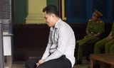Bị cáo Nguyễn Trung Hậu tại tòa. Ảnh: Tân Châu
