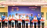 Lễ khánh thành và gắn biển công trình 'Đồng hành cùng học sinh vùng cao'