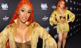 Cardi B suýt lộ ngực vì váy hở bạo, nhảy sung trên sân khấu