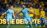 Gundogan ăn mừng sau khi ghi bàn vào lưới Las Palmas.