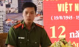 Trung uý Lê Hoàng Hảo. Ảnh:Quốc Thắng. 