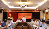 Trưởng Ban Tổ chức Trung ương Phạm Minh Chính phát biểu tại hội nghị