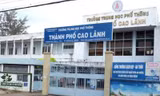 Trường THPT TP Cao Lãnh, Đồng Tháp. Ảnh: Báo Đồng Tháp