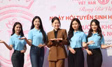 Nhan sắc dàn nữ sinh Học viện Phụ nữ Việt Nam trong Ngày hội Tuyển sinh Hoa hậu Việt Nam 2024 