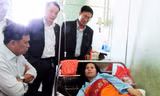 Đại diện Liên đoàn Luật sư làm việc với luật sư Tiết tại Bệnh viện Quân Y 211