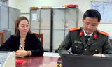 Trương Thị Hương làm việc với cơ quan công an hồi đầu tháng 2/2023.
