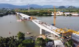 Gấp rút thi công cầu và đường dẫn hơn 1.300 tỷ đồng nối Hải Phòng với Quảng Ninh