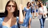 Cindy Crawford cùng con gái xinh như mộng xuống phố