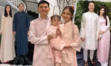 Thời trang đón Tết của các "nàng dâu hào môn": Salim, Diễm My 9X mê tông hồng