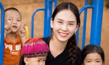 Hoa hậu Mai Phương tích cực đến các điểm trường khó khăn thực hiện chuỗi dự án nhân ái