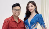 'Mỹ nhân' từng đóng chung phim với Xa Thi Mạn 'xin vía' Hoa hậu từ nhà thiết kế Nguyễn Minh Tuấn