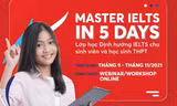 Chương trình “Master IELTS in 5 days” dành cho 10.000 học viên trên toàn quốc.