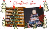 Cây thông Noel phiên bản "mọt sách": Vừa đẹp vừa tri thức, không bao giờ sợ héo!