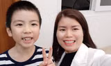 Chị Huế cùng con trai. Ảnh: F.B