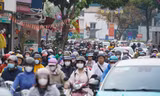 Toàn cảnh tuyến đường vừa được Sở Xây dựng Hà Nội xác định là điểm ùn tắc mới phát sinh