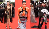 Loạt nghệ sĩ vô danh Trung Quốc khoe thân, làm lố trên thảm đỏ Cannes