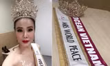 Dương Yến Ngọc khoe đoạt giải Hoa hậu Quý bà Hòa bình châu Á 2017 trên trang cá nhân.