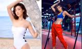 Đỗ Mỹ Linh, Minh Tú khoe dáng 'bỏng mắt' trong phòng gym