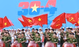 Màn thể hiện ấn tượng của học viên Học viện Cảnh sát nhân dân tại tổng duyệt Lễ Kỷ niệm 30/4