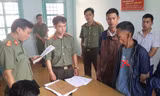 Đối tượng Phú (dấu x) bị bắt giữ