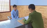 Đối tượng Ksơ Kot tại cơ quan công an