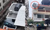 Bực mình vì phải nộp phạt do đỗ xe sai quy định, chủ xe "đậu" luôn lên nóc nhà