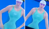 Trang phục của VĐV bơi lội Trung Quốc ở Olympics Paris tạo “ảo ảnh vòng eo 40 cm”