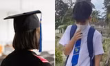 Nhóm học sinh đi thăm cô giáo sau kỳ thi tốt nghiệp trung học, ở một nơi không ai ngờ tới