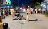 Hiện trường vụ tai nạn. Ảnh Châu Thành